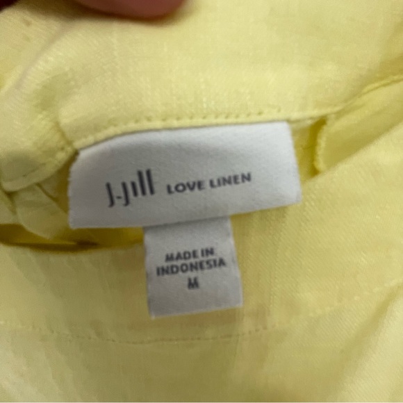 J Jill. Linen dress size M Not lined side pockets - Picture 5 of 13
